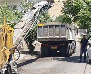عملیات لكه‌گیری آسفالت در بیش از هزار نقطه لواسان