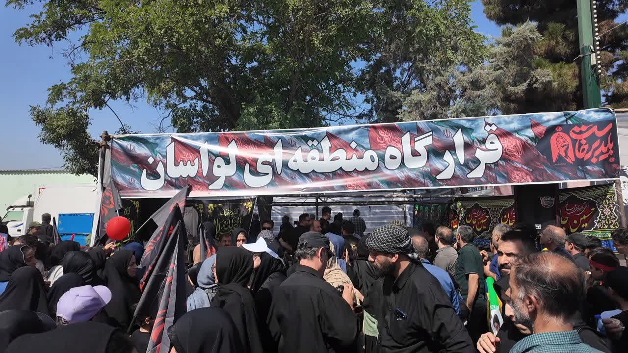 برپایی موکب قرارگاه اسلامی لواسان